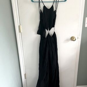 Peep hole maxi dress